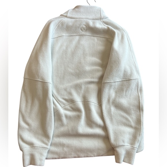 Lululemon Scuba Tumbled Fleece Funnel-Neck Full Zip| Bone | s: M/L - Picture 7 of 8
